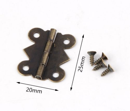 Brown brass butterfly door - brown,