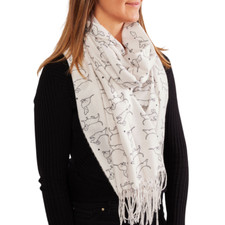 Scarf with dachshund - ,