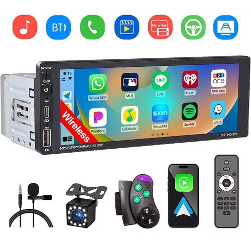 Single din car stereo - car,