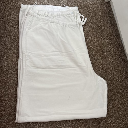 Primark white linen trousers - primark,