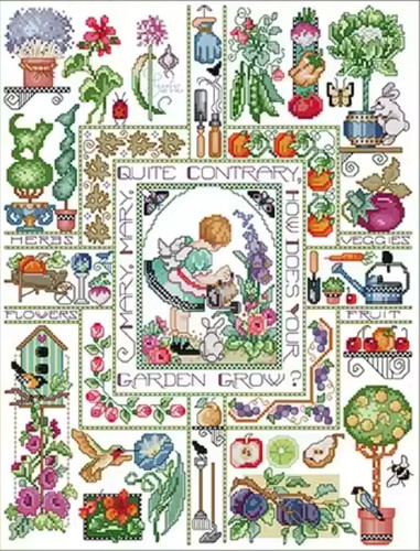 Printed cross stitch kit ct - kit,