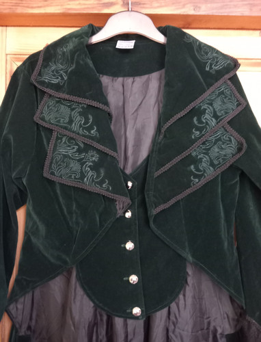 Steampunk velvet coat size - velvet, 16