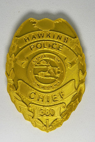 Chief hopper police - chief, badge