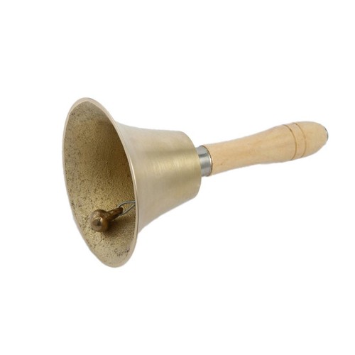 Copper wood teachers desk bell - wood,