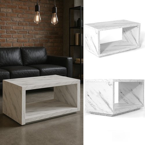 Marble coffee table - coffee, small