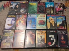 VHS Small Box Horror Bundle Collection. 18 movies, cult, horror 