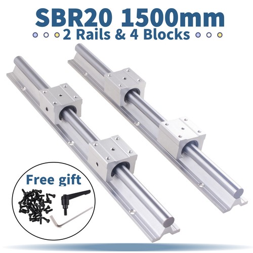 2pcs sbr20 1500mm linear silde - 1500mm,