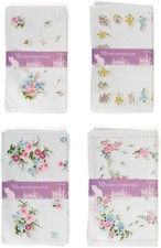 10.5x10.5 CM Ladies Printed Hankies - Soft & Durable Handkerchiefs for Women