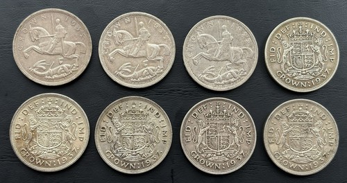 500 half silver crown - half,