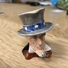 1930's Royal Winton Grimwades England Uncle Sam Toby Jug - 4" 