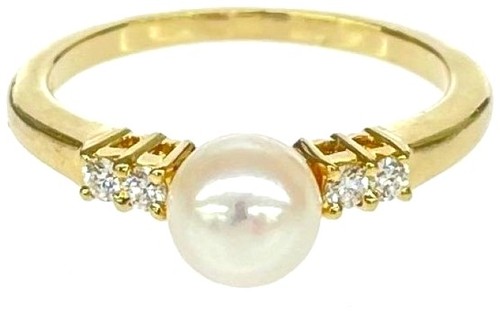 Mikimoto 18k yellow gold pearl - 18k,