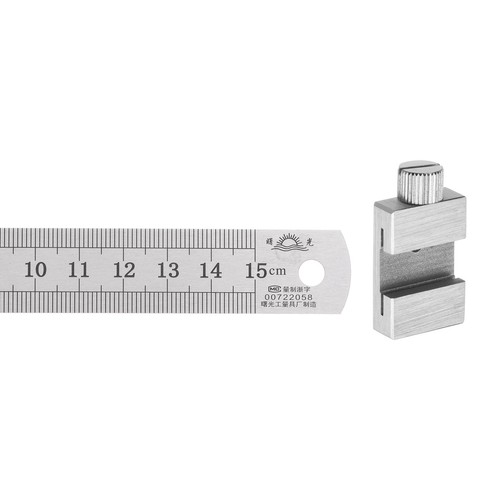 Stainless steel ruler with - steel,