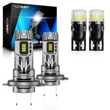 NOVSIGHT LED Bulbs 501 T10 H7