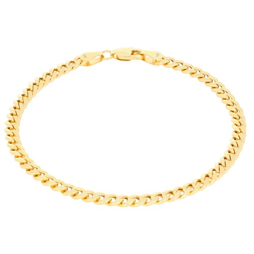 14k yellow real gold 4mm - 4mm, miami