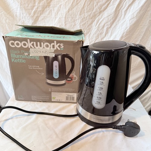 Cookworks black plastic - cookworks, 1.7l