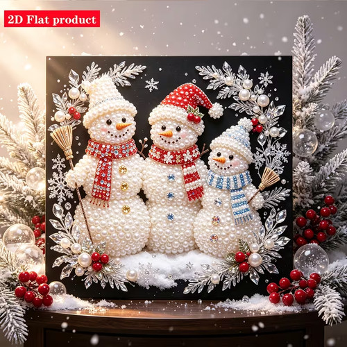Snowman christmas 5d - snowman,