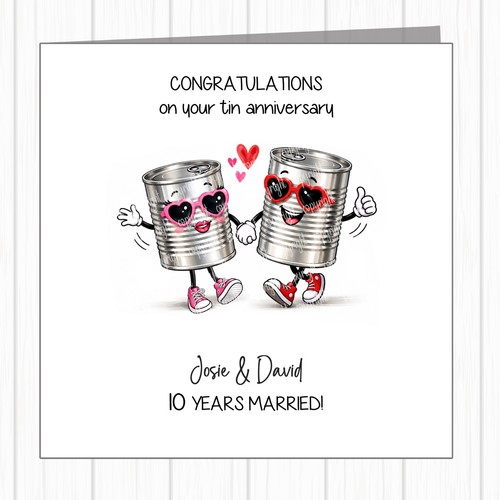 Personalised 10th wedding - personalised,