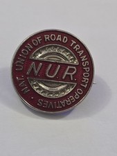 NURTO Road Transport Operatives Badge – Vintage Enamel Trade Union Pin