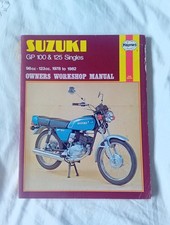 SUZUKI GP100 & GP125 ( 1978 - 1982 ) OWNERS WORKSHOP MANUAL