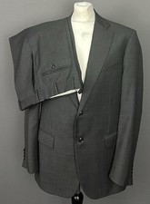 PAL ZILERI Grey 100% Wool SUIT - Size IT 52 R - 42" Chest - Waist 37" - Leg 32"