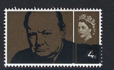 1965 CHURCHILL 4d MAJOR BLACK COLOUR SHIFT ERROR