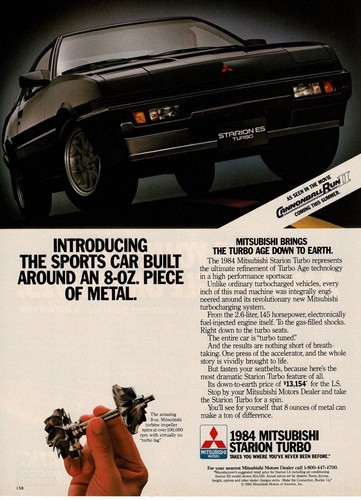 1984 mitsubishi starion - mitsubishi, es