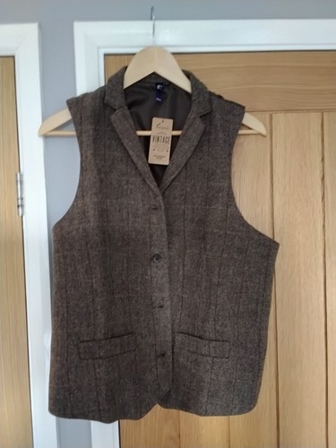 Ladies herringbone waistcoat - ladies,