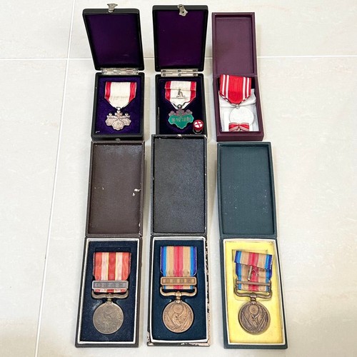 Set japanese medal - of,