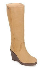 Stunning Emu Australia Heighton Wedge Boots RRP £200 UK 5 Camel Sheepskin VGC