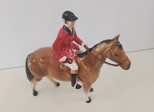 Huntsman on horse figurine - Hertwig Katzhutte - Collectable/dectorative/vintage