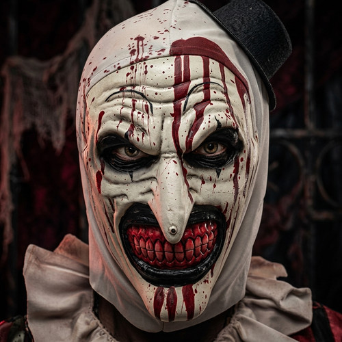 Horror clown mask realistic - clown,