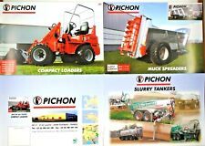 PICHON Farm Machinery Leaflet COMPACT Loaders MANURE Spreaders & SLURRY Tankers