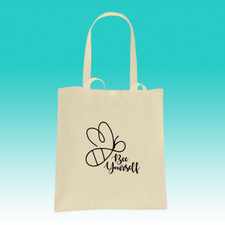 Always Bee Yourself Natural Cotton Tote Bag - Bumblebee Honeybee Affirmation