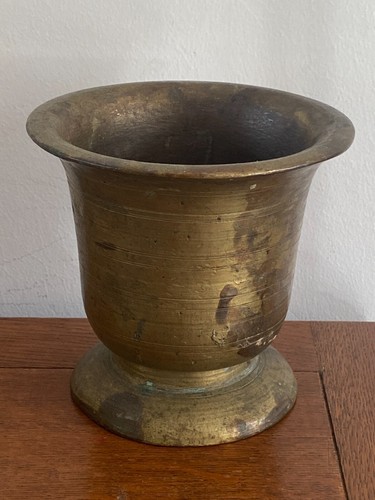 Antique bronze mortar - antique,