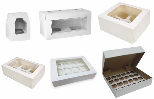 White cupcake boxes holds - cupcake, 1