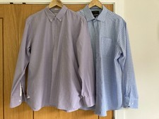 Mens Shirts J Crew M&S long sleeve casual smart shirt Size XL Blue Red Check