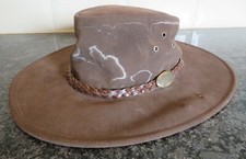 Jacaru Australia Hat Wallaroo Suede Style Size Small