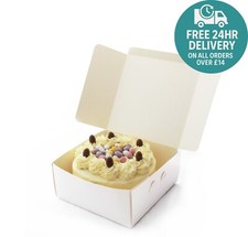 White cardboard cake - cardboard,