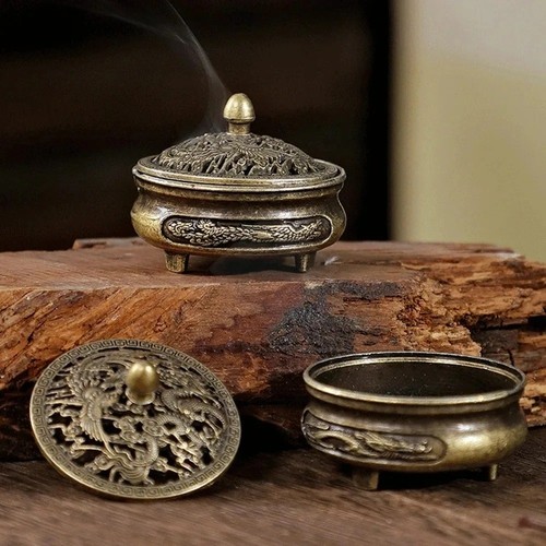 Lotus shaped alloy incense - lotus-shaped,