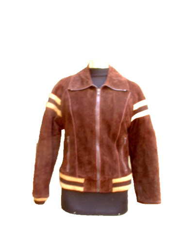 New vintage brown suede - suede, faux