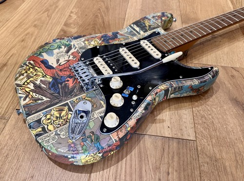 Custom spiderman stratocaster - custom,