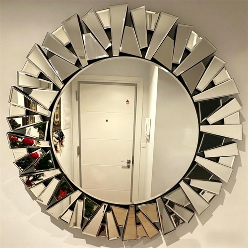 Frameless beveled wall - beveled, decor