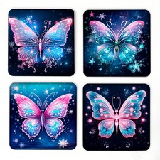 Pink & Blue Butterflies