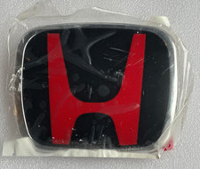 Honda Civic Type R Accord  EP2 EP3 75700-S5T-E01 Front H  Emblem Badge Red/Black