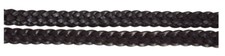 Hy Equestrian Plaited Leather Braided Show Reins + Billets Black/Brown 1/2 5/8