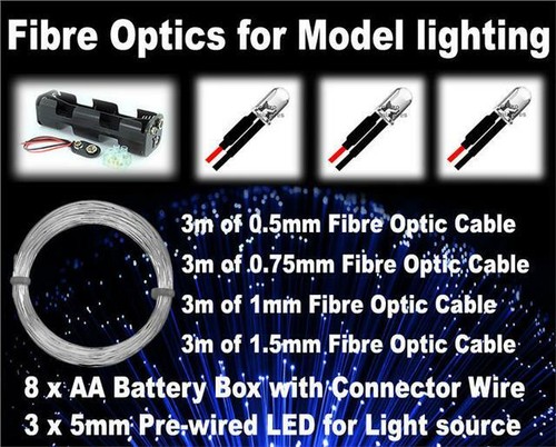 Fibre optic lighting kit with