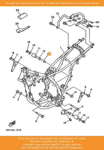 Yamaha shaft 2k7 2148a - yamaha, oem