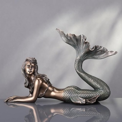 Mermaid lying down cold cast - lying,