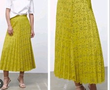 Zara broderie Midi Skirt Kate
