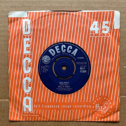 Billy fury jealousy 1961 - billy,